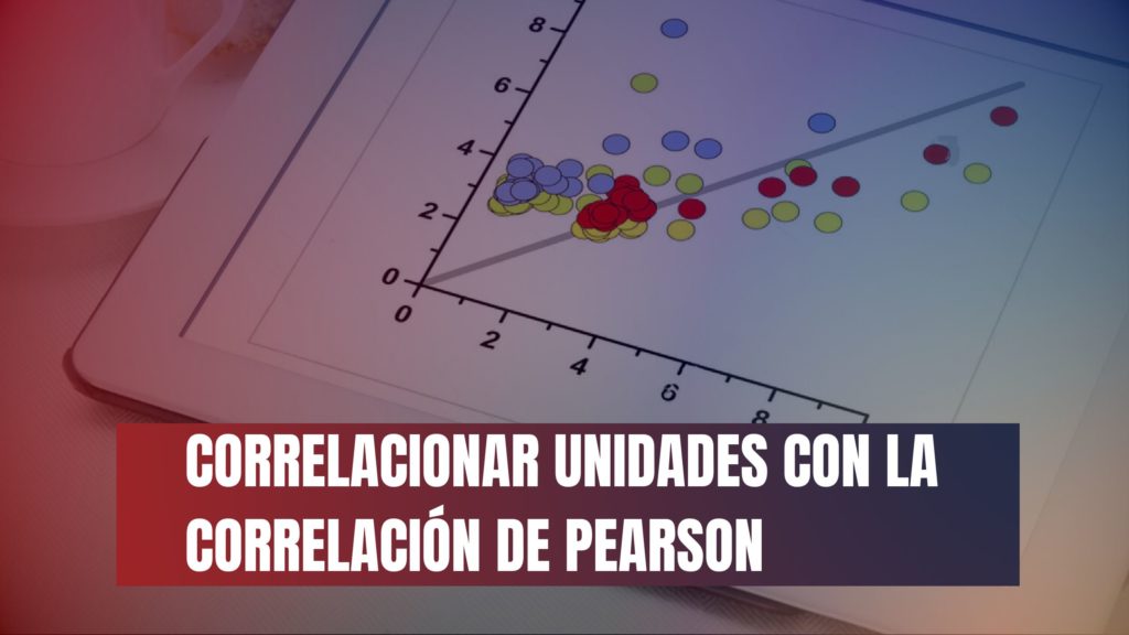 Correlacionar unidades con la Correlación de Pearson